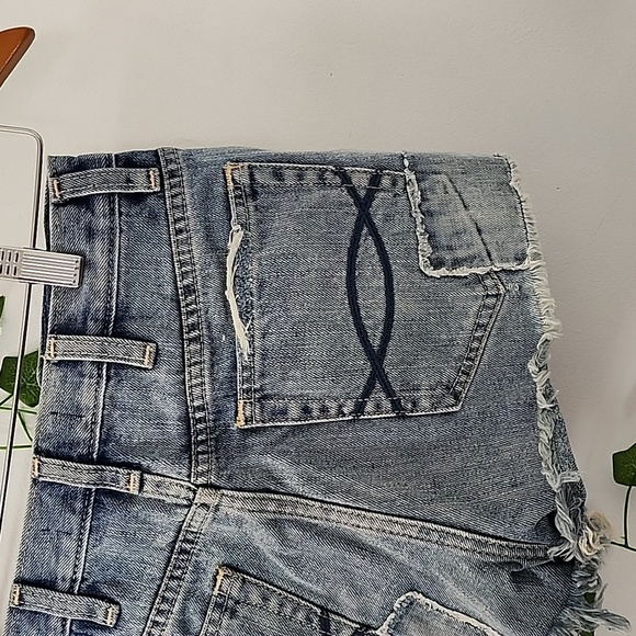 Abercrombie & Fitch Distressed Denim Jean Shorts - Picture 5 of 10